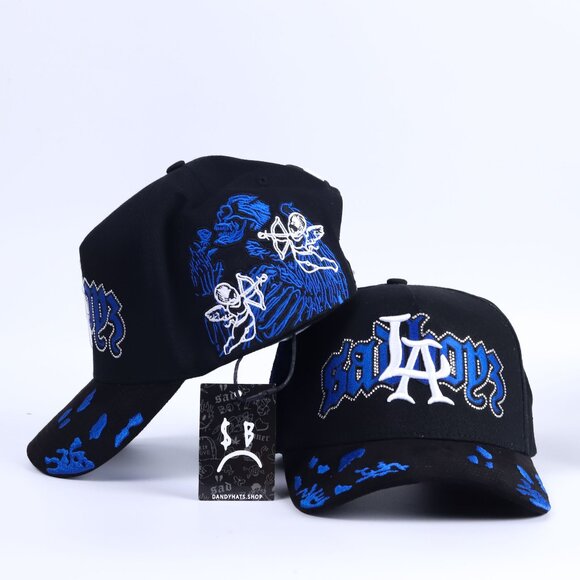 DandyHats Other - NWT Sad Boy Angel Azul by Dandy Hats x Junior H – Embroidered Snapback